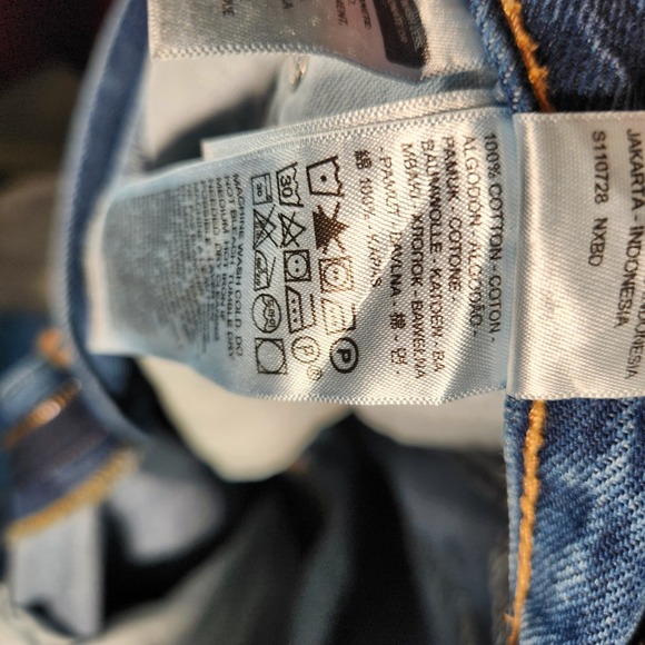 Levi's 505 Jeans Mens 36X32 Blue Regular Fit Straight Leg Denim - Picture 8 of 13